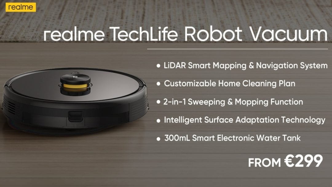 Realme GT launched in Europe with robot vaccum cleaner-Techweu1