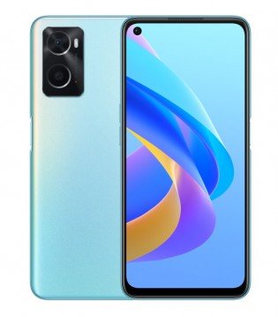 Oppo A76 in Glowing Blue