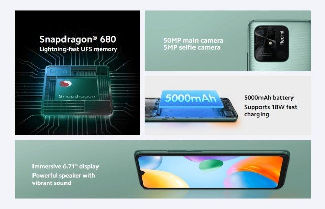Redmi 10C key specs