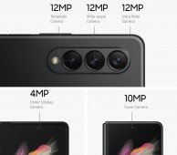 Camera setups: Galaxy Z Fold3