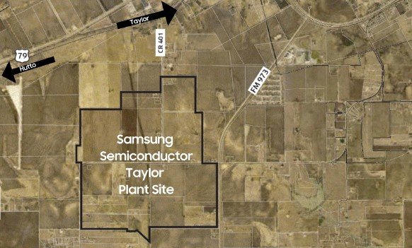 The site of Samsung's plant in Taylor, Texas