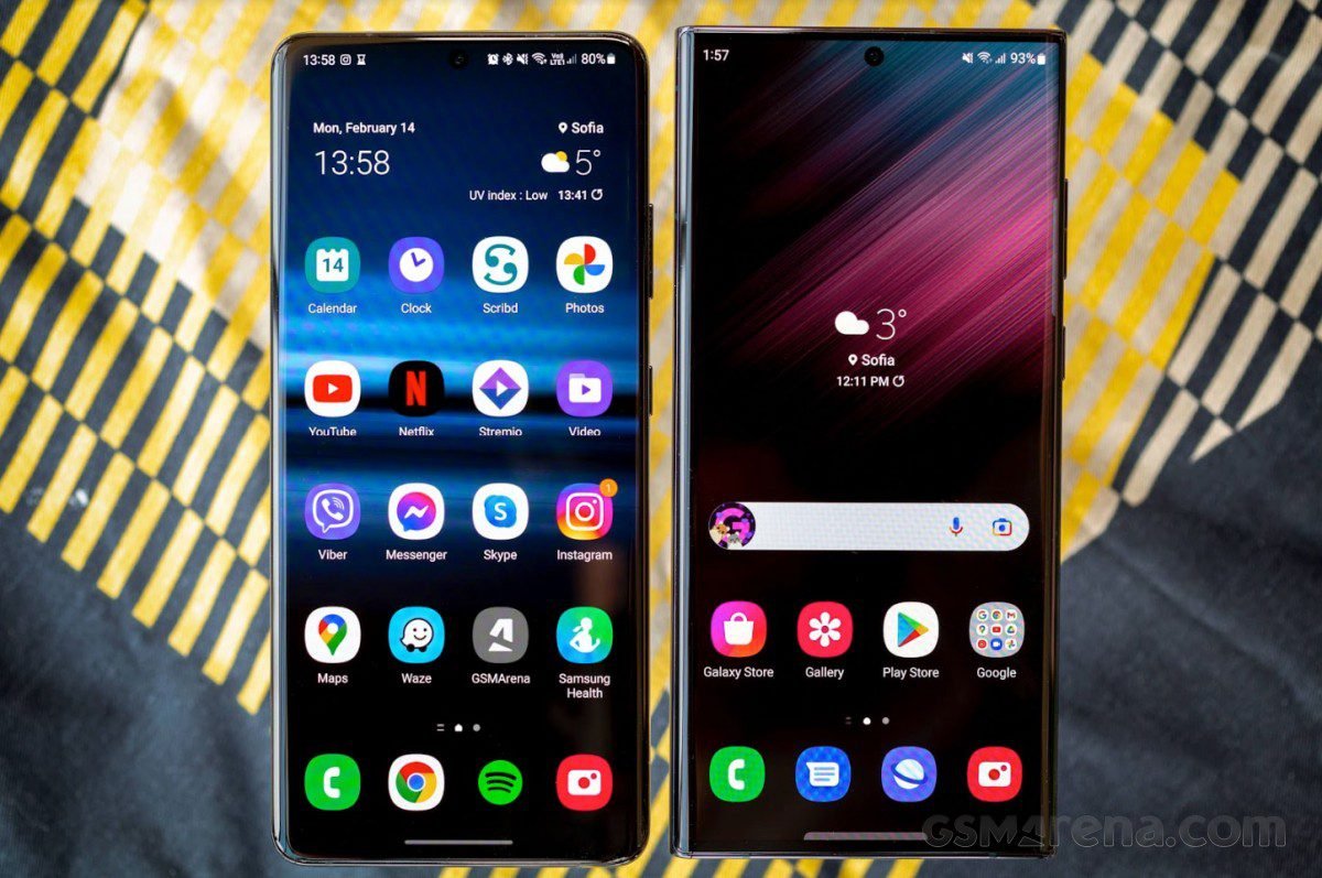 Samsung Galaxy S21 Ultra and S22 Ultra