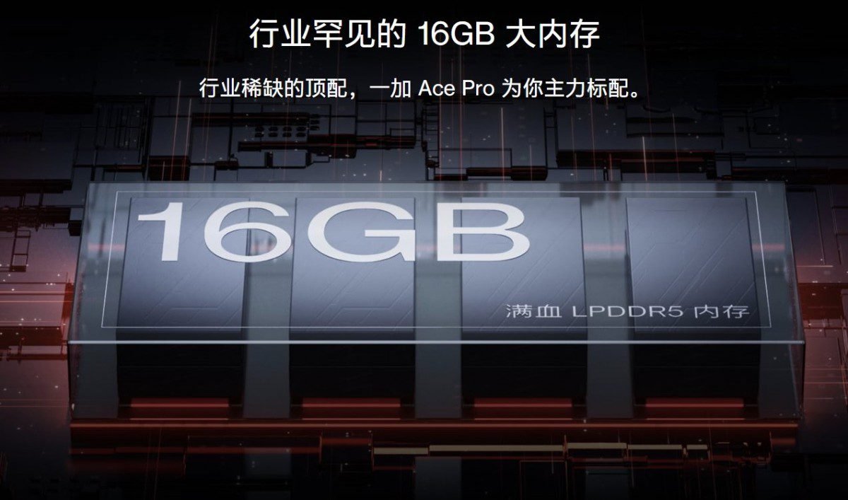 OnePlus Ace Pro confirmed to come with 16GB RAM