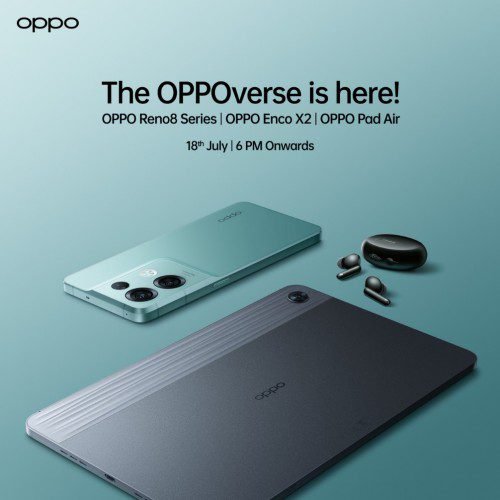 Oppo Pad Air and Enco X2's India launch set for July 18
