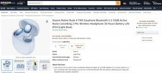 Amazon UK listed the Redmi Buds 4 and Buds 4 Pro prematurely