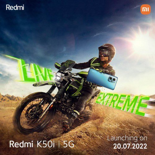 Redmi K50i is arriving on July 20, teaser reveals design