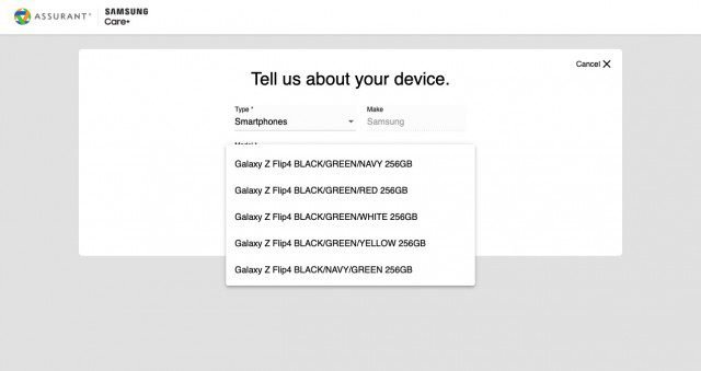 Samsung Galaxy Z Flip4 Bespoke color options