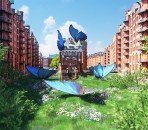 A peak at the AR experience at the Wasserschloss building