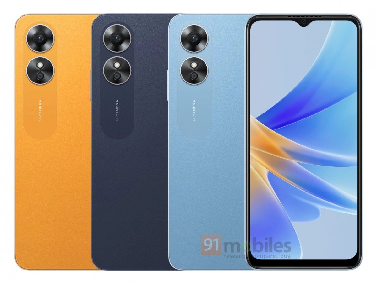 Upcoming Oppo A17 leaks with renders and specs
