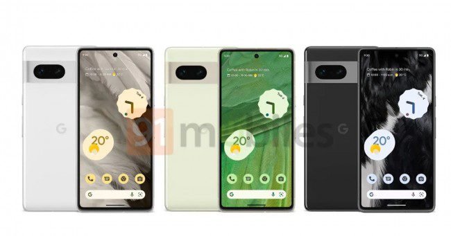Google Pixel 7 renders