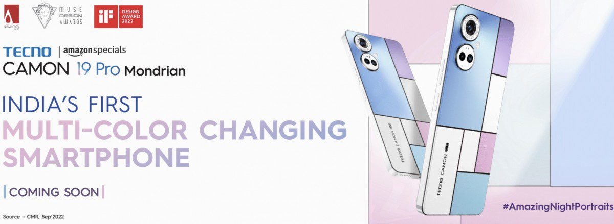 Tecno Camon 19 Pro Mondrian Edition's India launch set for next week, could be priced under INR20,000