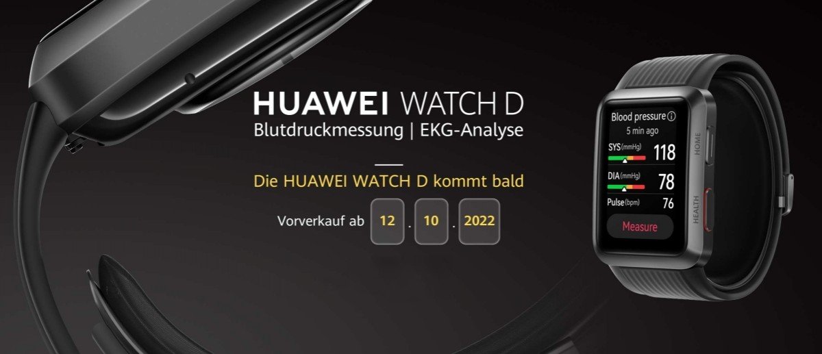 Huawei Watch D finally arrives in Europe, sales begin on October 12