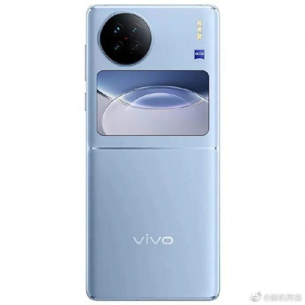 Source: <i>Digital Chat Station</i>” src=”https://fdn.gsmarena.com/imgroot/news/22/12/vivo-x-flip-leaked-schematic/inline/-1200/gsmarena_001.jpg”/><br />
<span><strong>Source: <i>Digital Chat Station</i></strong></span></p>
<p>The X flip will feature an external rectangular display, and it sits below a multi-camera cutout. A mockup illustration (seemingly photo-chopped from renders of other vivo) of the X Flip shows a four-camera setup, triple LED flash, and Zeiss branding for the camera, though the latter two are yet to be confirmed. All we know from the alleged schematic is that the camera cutout will be round.</p>
<p><img decoding=