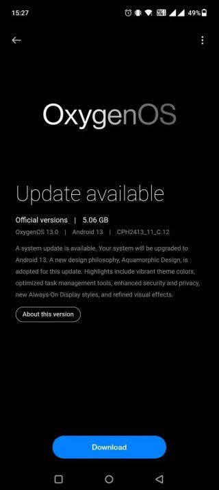 OxygenOS 13