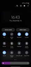Home screen, notification shade, settings menu