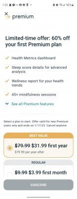 Fitbit Premium subscriptions are discounted, deal ends on January 17